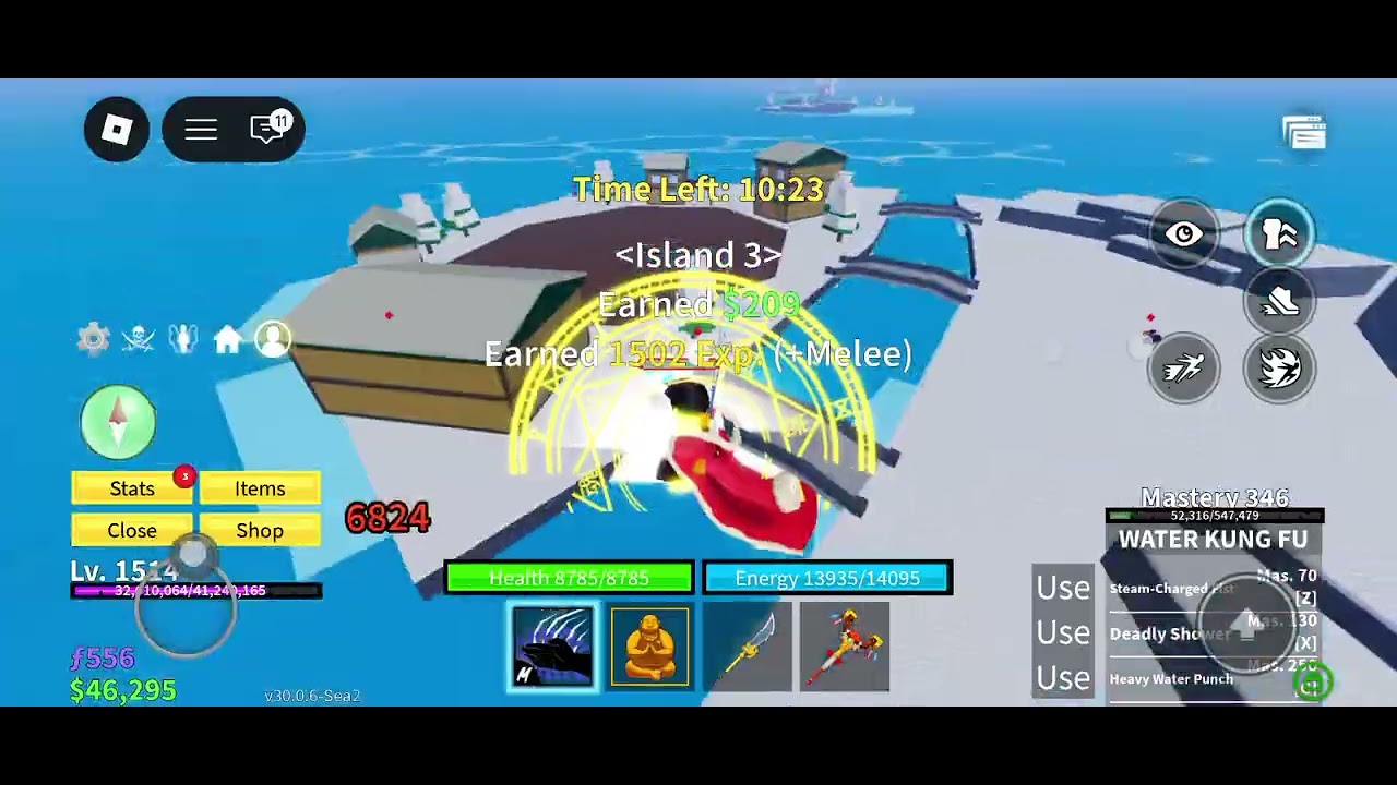 Winning a raid ice fruit 