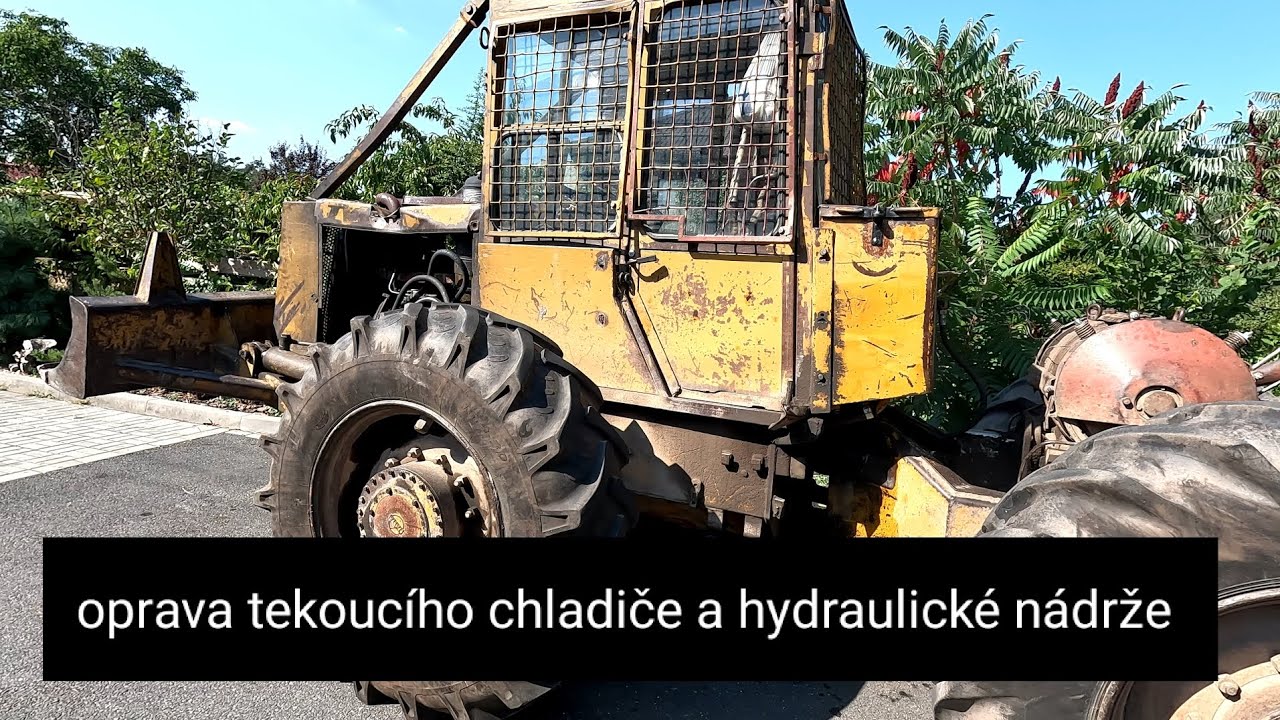 Lkt 81, oprava chladiče a hydraulické nádrže, @jpforest8882