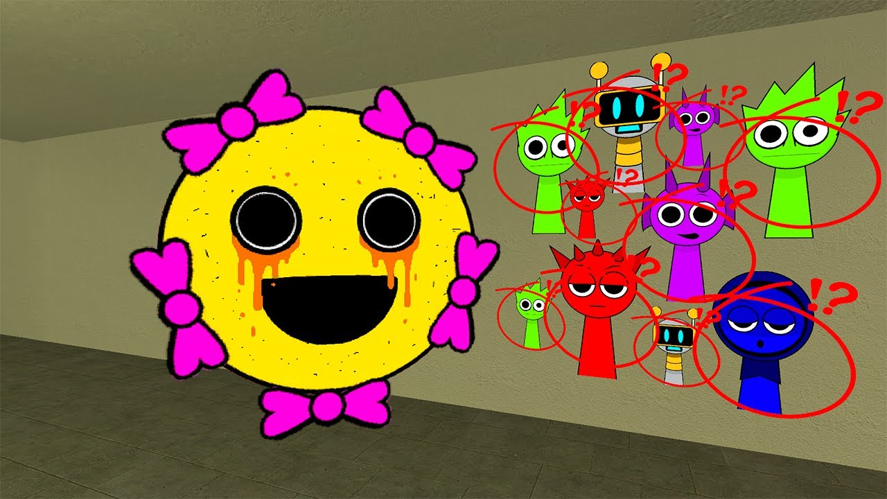 Mr  Sun with a bow Sprunki wants to get his friends back and asks me for help