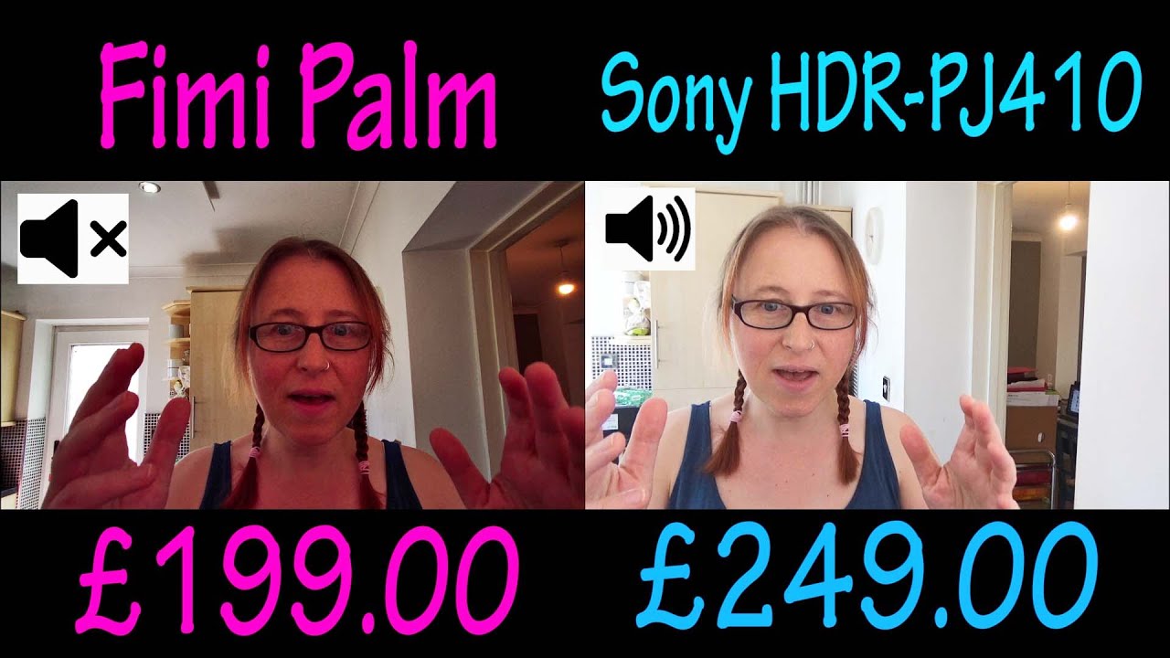 FIMI PALM & SONY HANDYCAM HDR - PJ410 side by side comparison & FIMI PALM UNBOXING