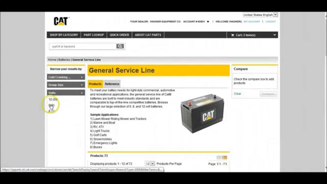 How to Place an Order on Parts.Cat.com