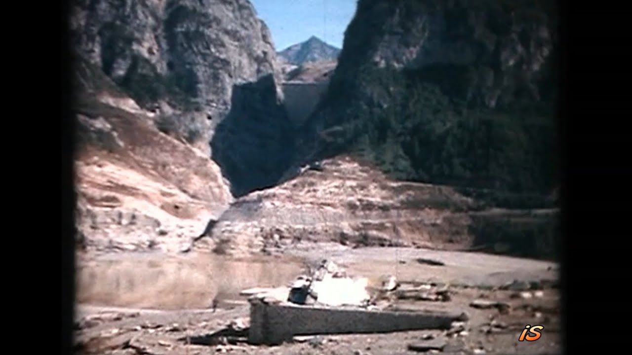Le inedite immagini a colori del disastro del Vajont