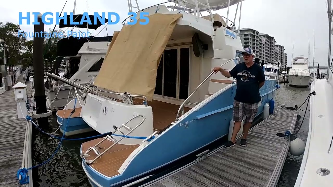 35 HIGHLAND!!!! мощный катамаран-траулер Fountaine Pajot Walk-Tru, новинка на рынке, лодочный тра...