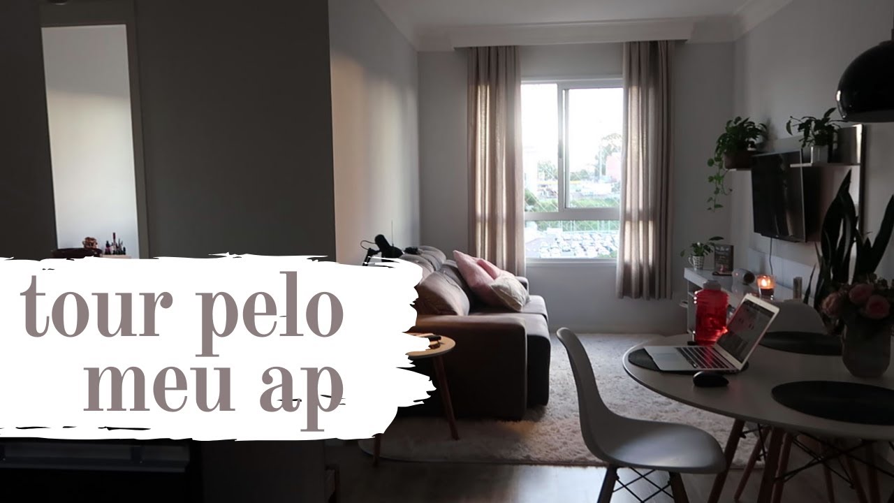 Tour pelo meu apartamento - Morando Sozinha