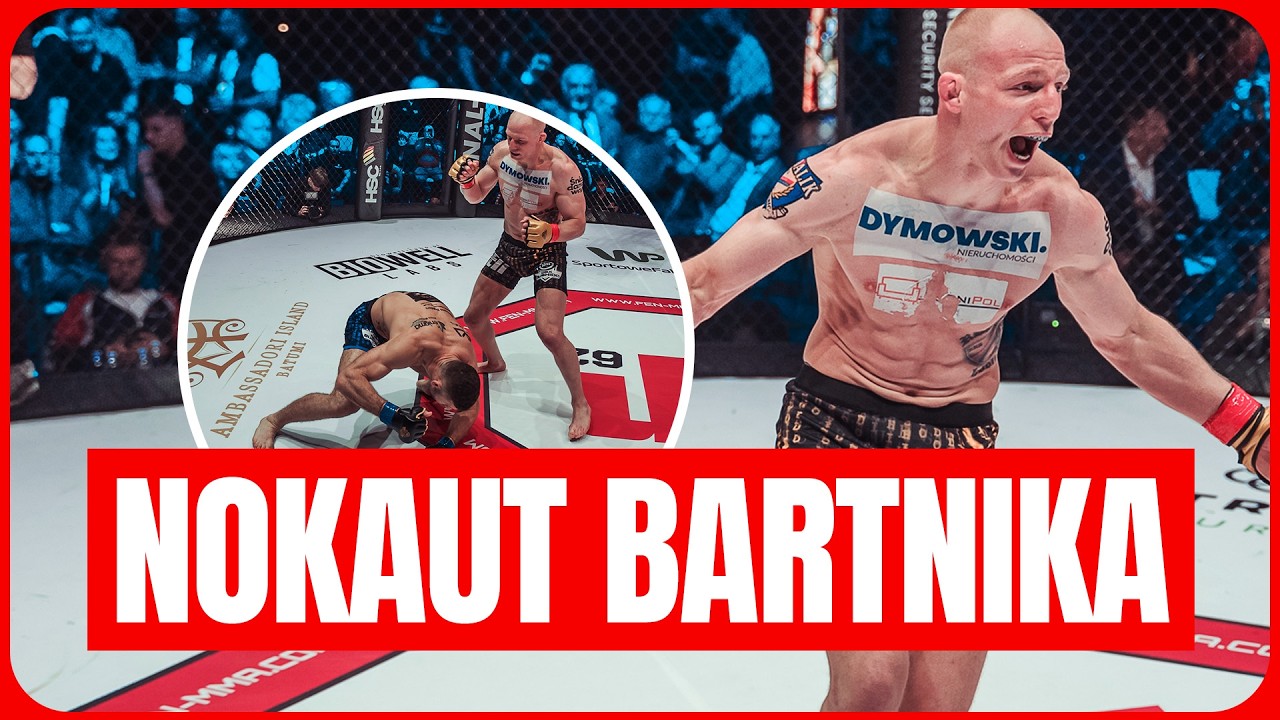 BARTNIK ZN&Oacute;W NOKAUTUJE! BARTNIK VS BŁACHUTA, SKR&Oacute;T WALKI FEN 62