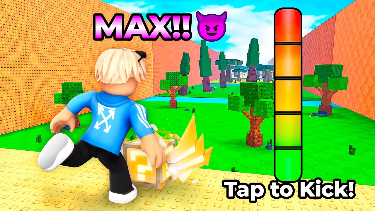 Ich Bekomme MAX POWER in Kick a Lucky Block..