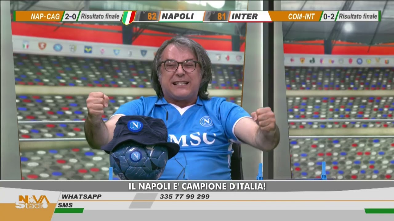 NAPOLI-CAGLIARI 2-0: QUARTO SCUDETTO DEL NAPOLI! (23 maggio 2025)