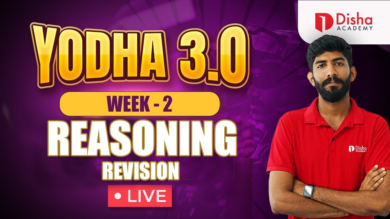 SSC GD REVISION LIVE | YODHA 3.0 | DISHA ACADEMY | WEEK 2 | LIVE at 7:00 PM