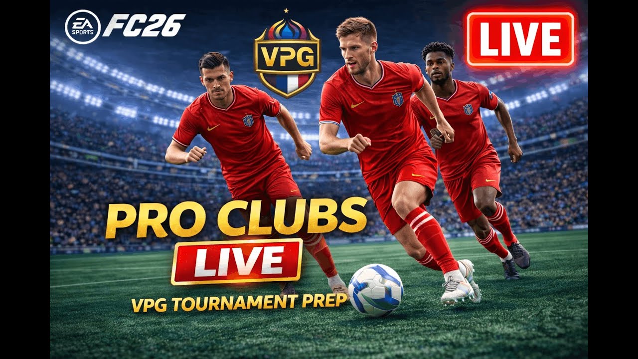 EA FC 26 Pro Clubs LIVE | Team Pouch eleven level up session before VPG tourny