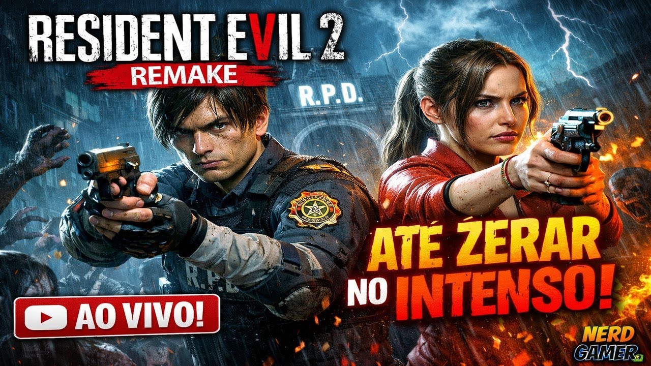🔴 AO VIVO | Resident Evil 2 Remake – Até Zerar! 🧟‍♂️🔥