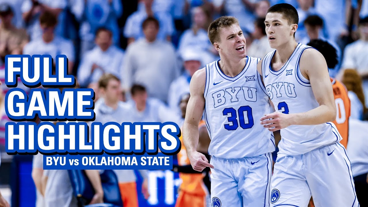 BYU Basketball vs Oklahoma State || FULL GAME HIGHLIGHTS || January 14, 2025