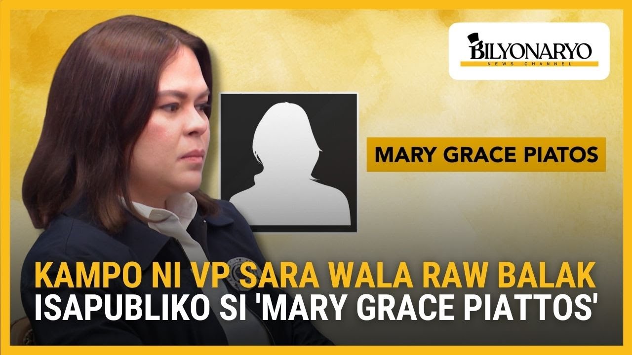 Kampo ni VP Sara, walang balak ilabas ang identity ni Mary Grace Piattos | Agenda Weekend