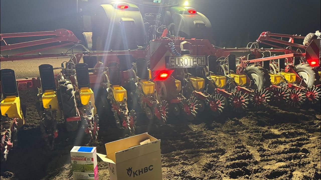 #916- Nocne siewy burak&oacute;w cukrowych! Dlaczego nie swoim zestawem?! John Deere 6215R + Grimme matrix