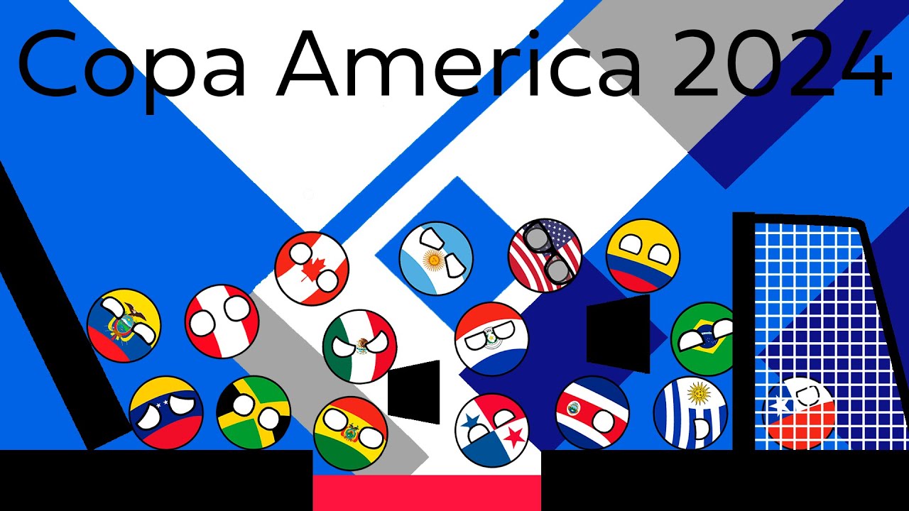 Countryballs Marble Race Beat the Keeper | Copa America 2024