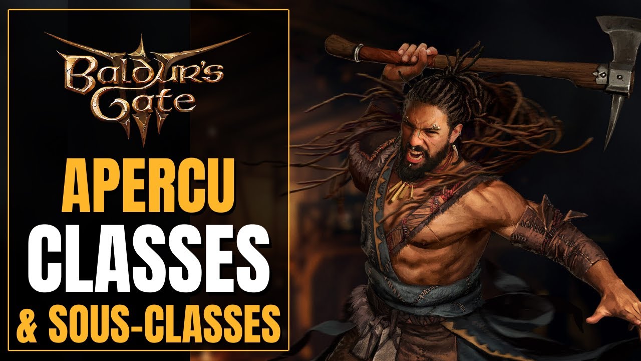 Aperçu Classes et Sous-Classes en 3 minutes | Gameplay Baldur's Gate 3 (FR)