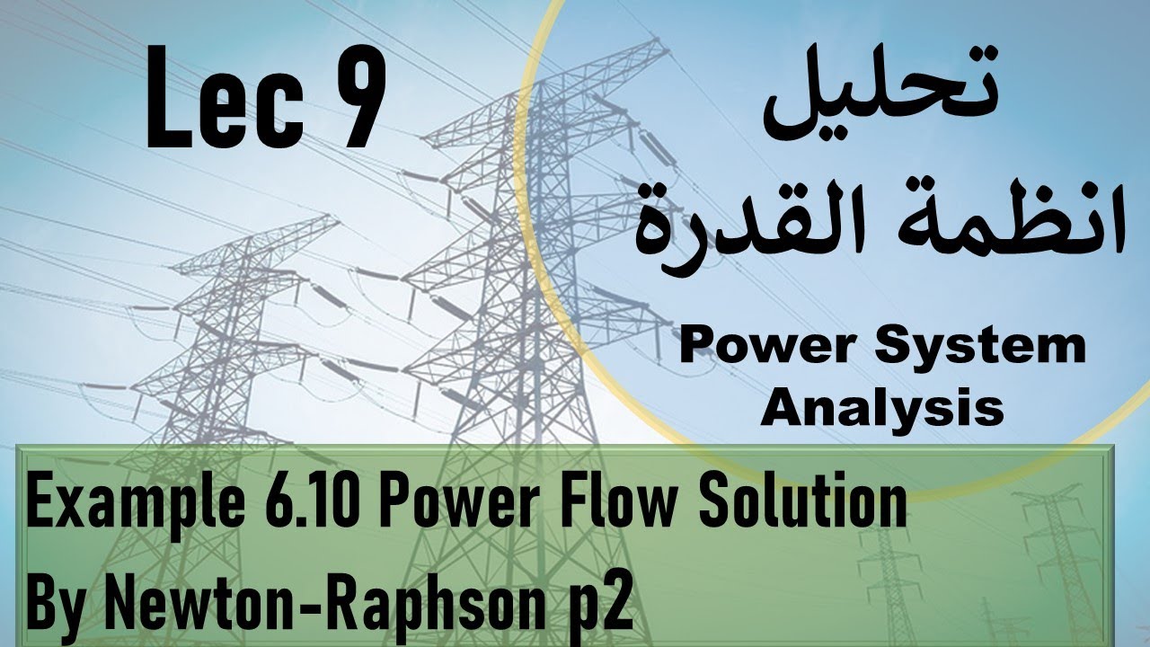 Example 6.10 Power Flow Solution By The Newton-Raphson method part 2
