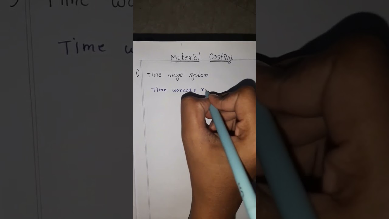 material costing formulae (part-1)