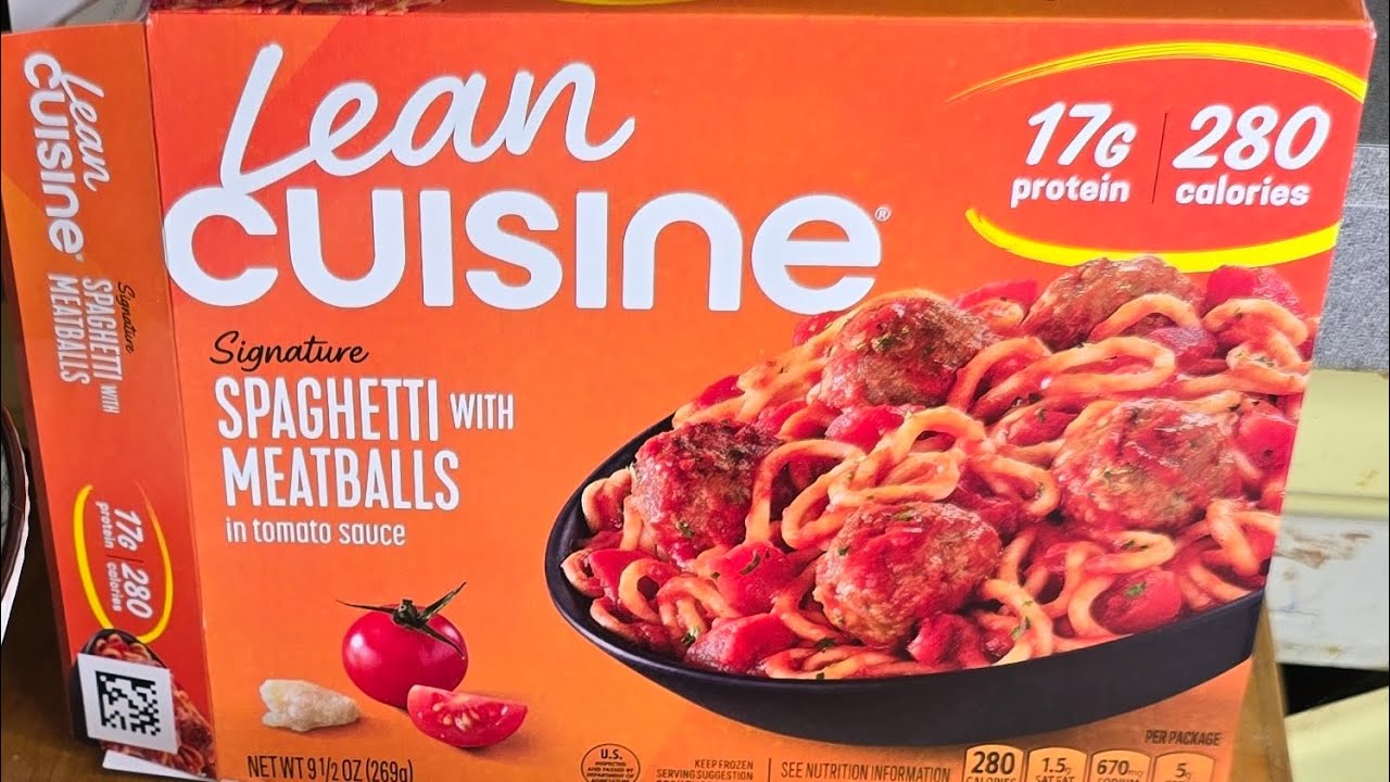 Lean Cuisine spaghetti and meatballs
