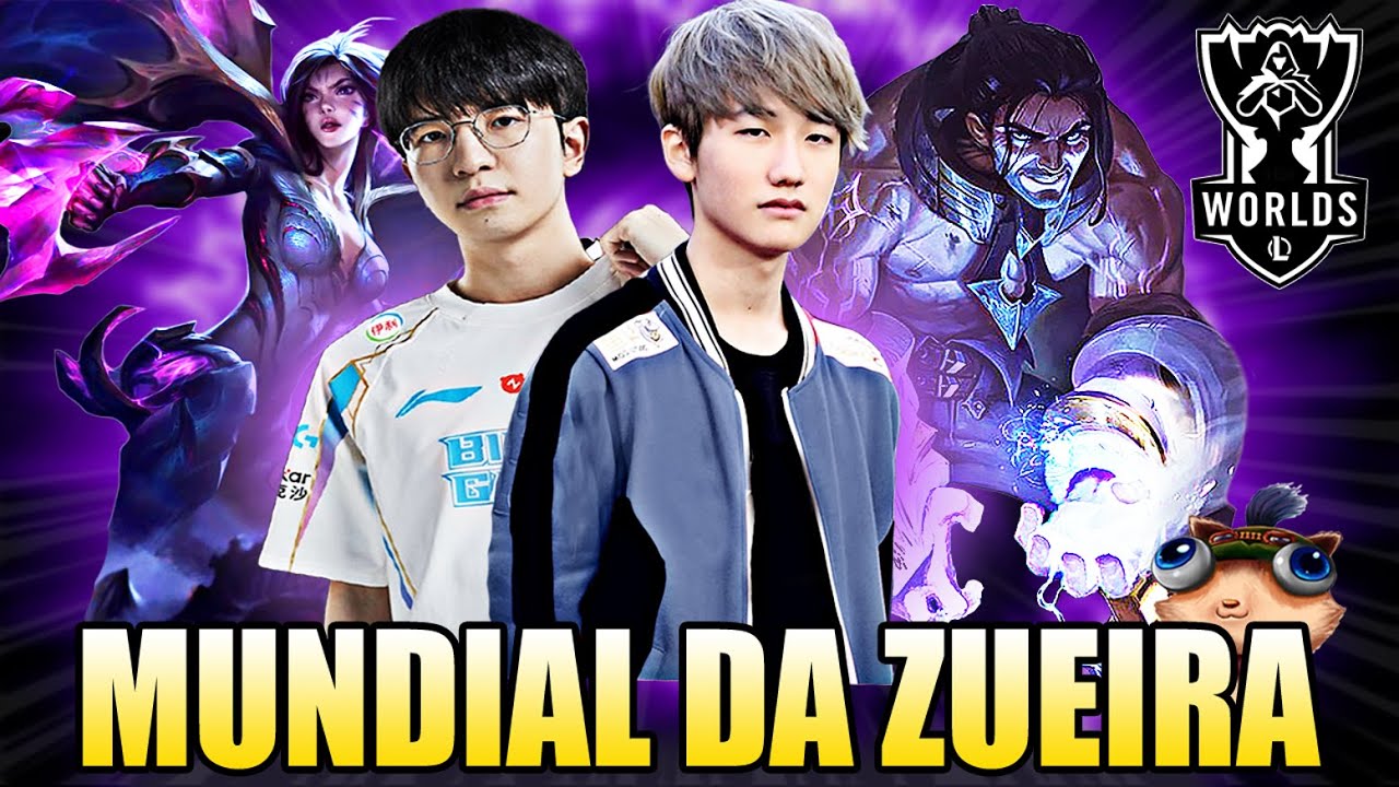 CORÉIA x CHINA JOGANDO o LOL 2 - MUNDIAL DA ZUEIRA | WORLDS 2024
