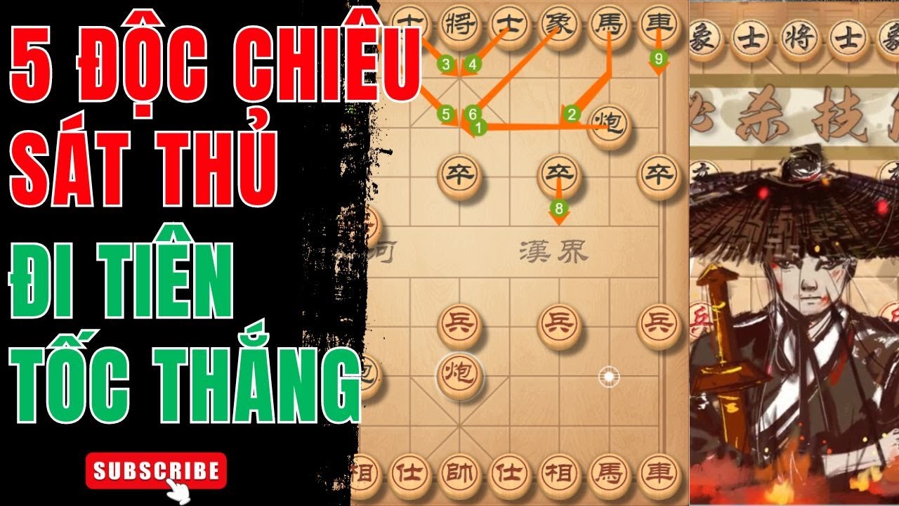 5 ĐỘC CHIÊU Sát Thủ Giang Hồ Đi Tiên TỐC THẮNG | Cờ Tướng Giang Hồ