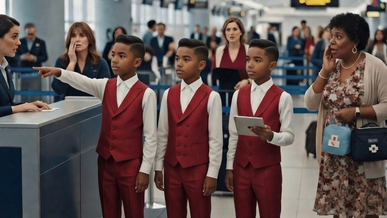 8-Year-Old Billionaire Triplets Buy Entire Plane after Gate Agent Ignores Black Family’s Medical...