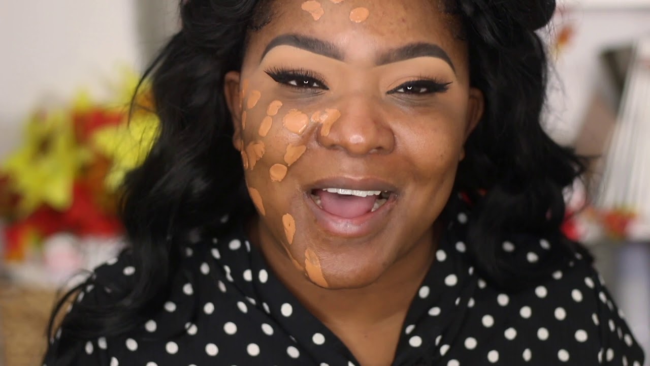Trying New Foundation | Kat Von D Lock-It Tattoo | Dark Skin