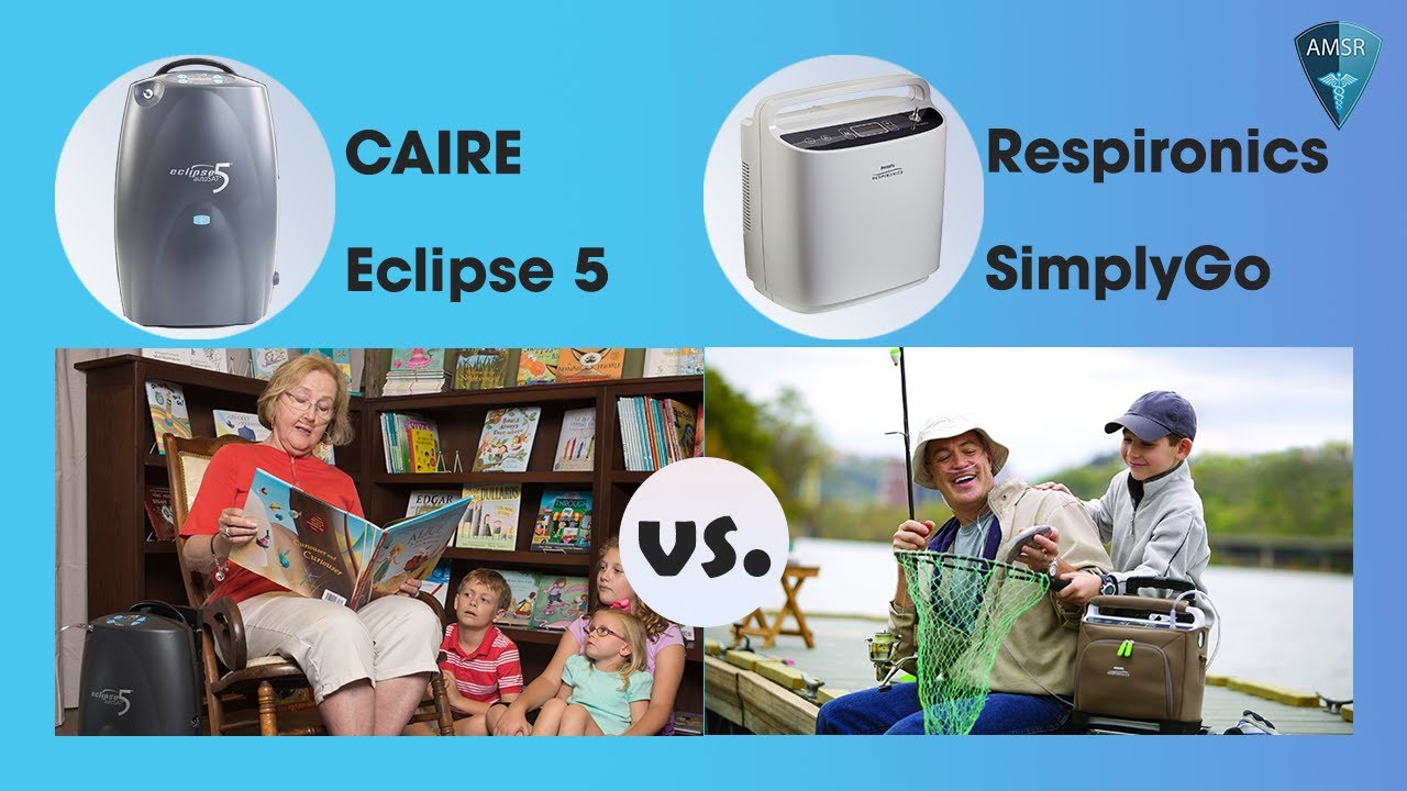 CAIRE SeQual Eclipse 5 vs. Philips Respironics SimplyGo Comparison