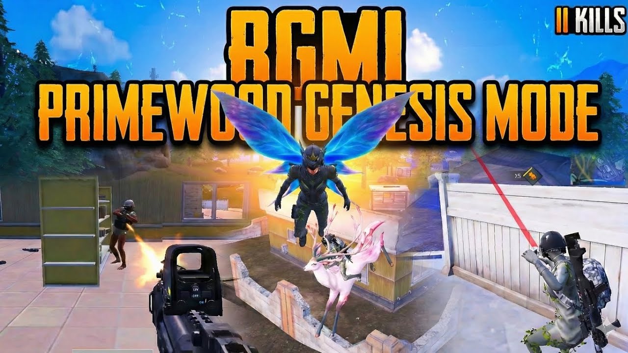 FLYING in BGMI? 🧚‍♂️ Primewood Genesis Mode is INSANE!#battelgoudsmobileindia #pubg #4.2update