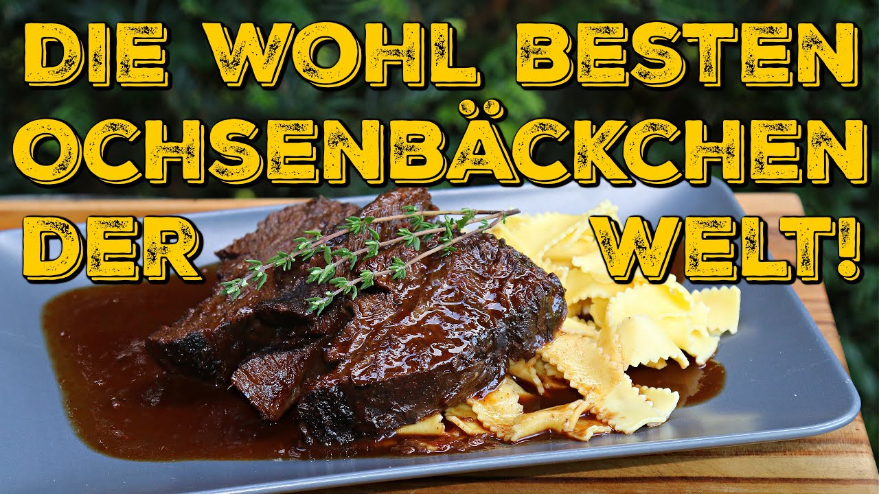 Ochsenbäckchen geschmort in Portwein-Schokoladensauce - Die wohl besten Ochsenbacken der Welt!