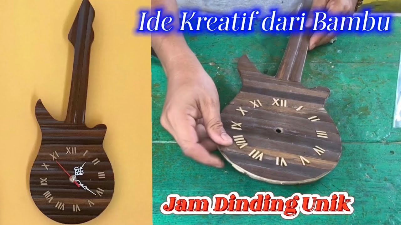 Ide Kreatif dari Bambu || Membuat Jam Dinding Unik