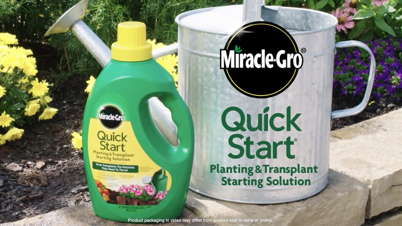How to Use Miracle-Gro&reg; Quick Start&reg; Planting & Transplant Starting Solution