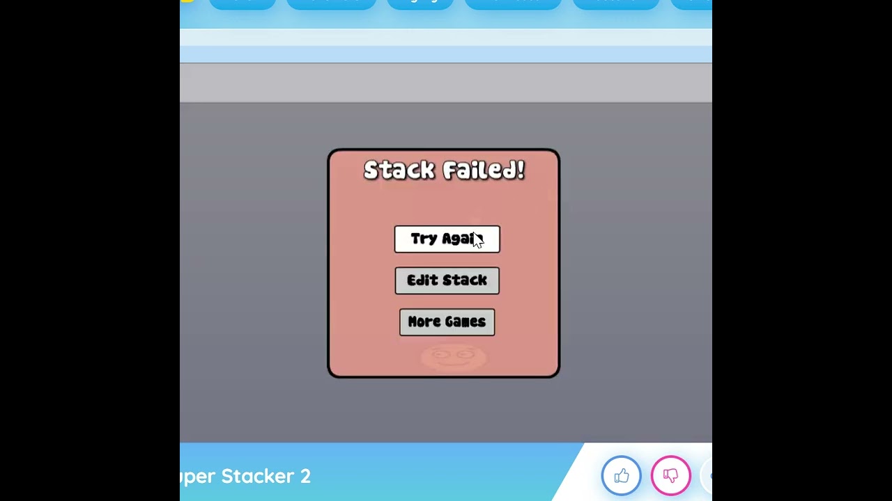 super stacker glitch? the funniest super stacker 2 level ever!