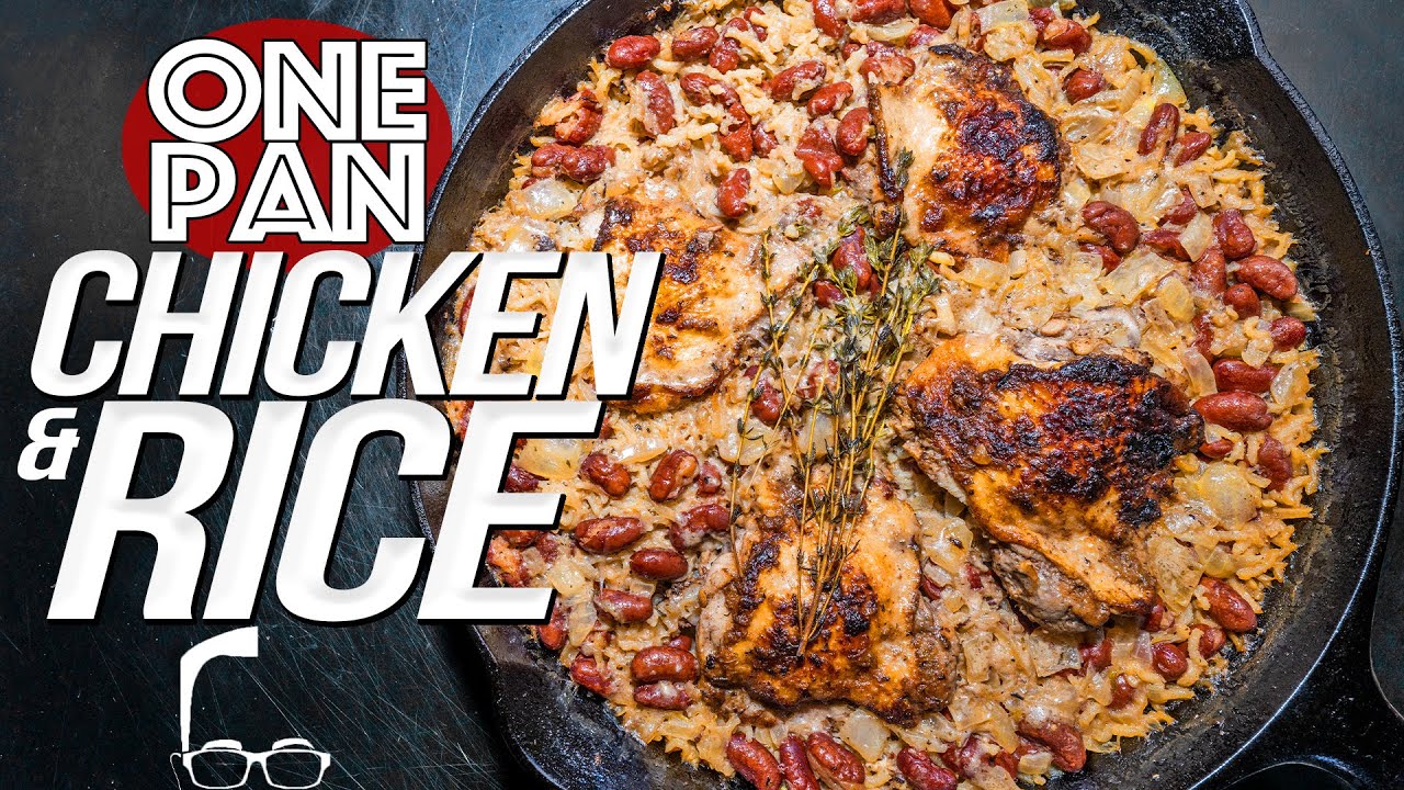 THE BEST ONE PAN CHICKEN & RICE DINNER (SPICY JERK!) | SAM THE COOKING GUY