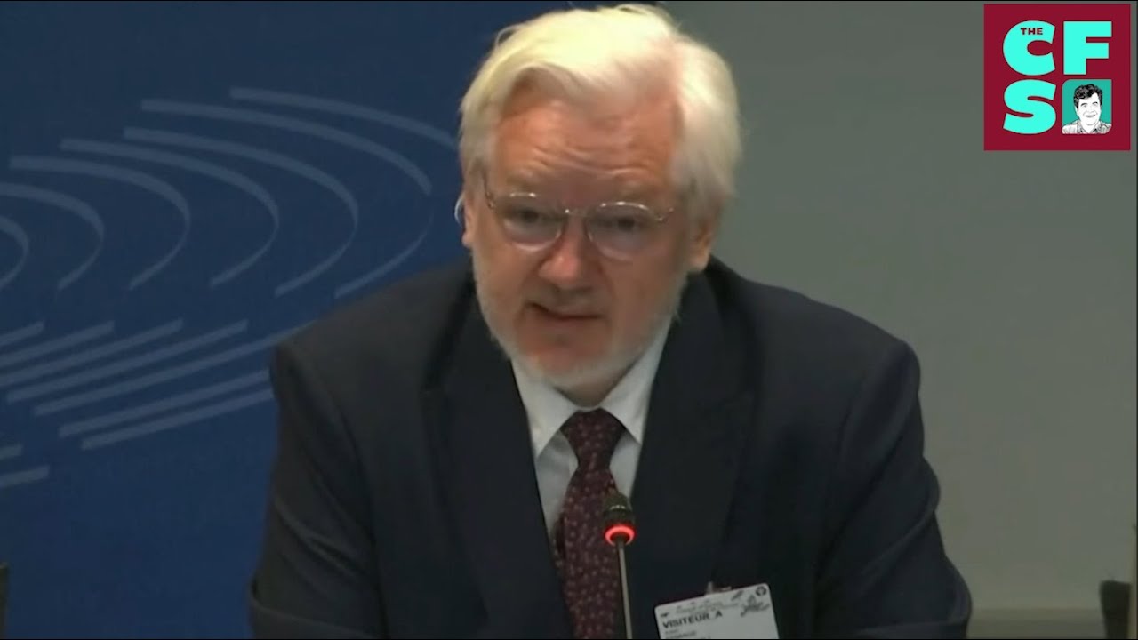 Why did Julian Assange come back to Europe?