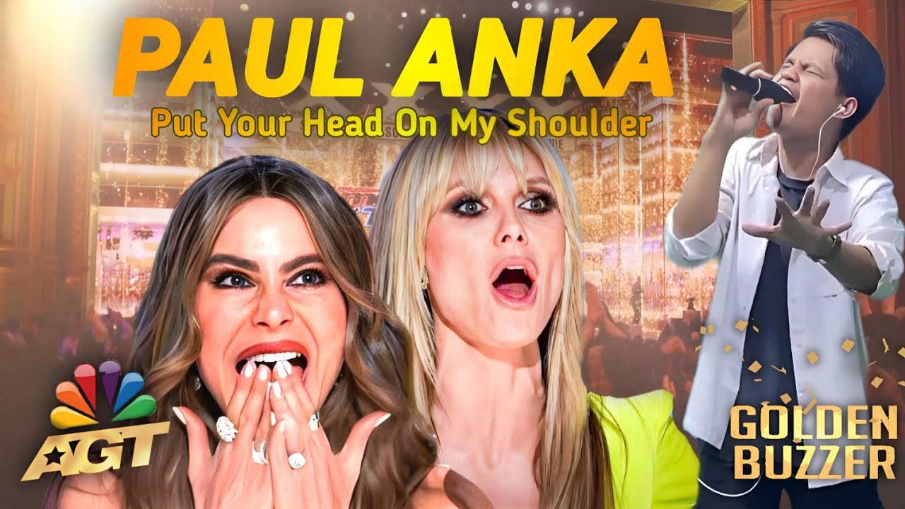 Put You Head On My Shoulder - Paul Anka With Beautiful Voice Made Jury Shocked | AGT Golden Buzzer