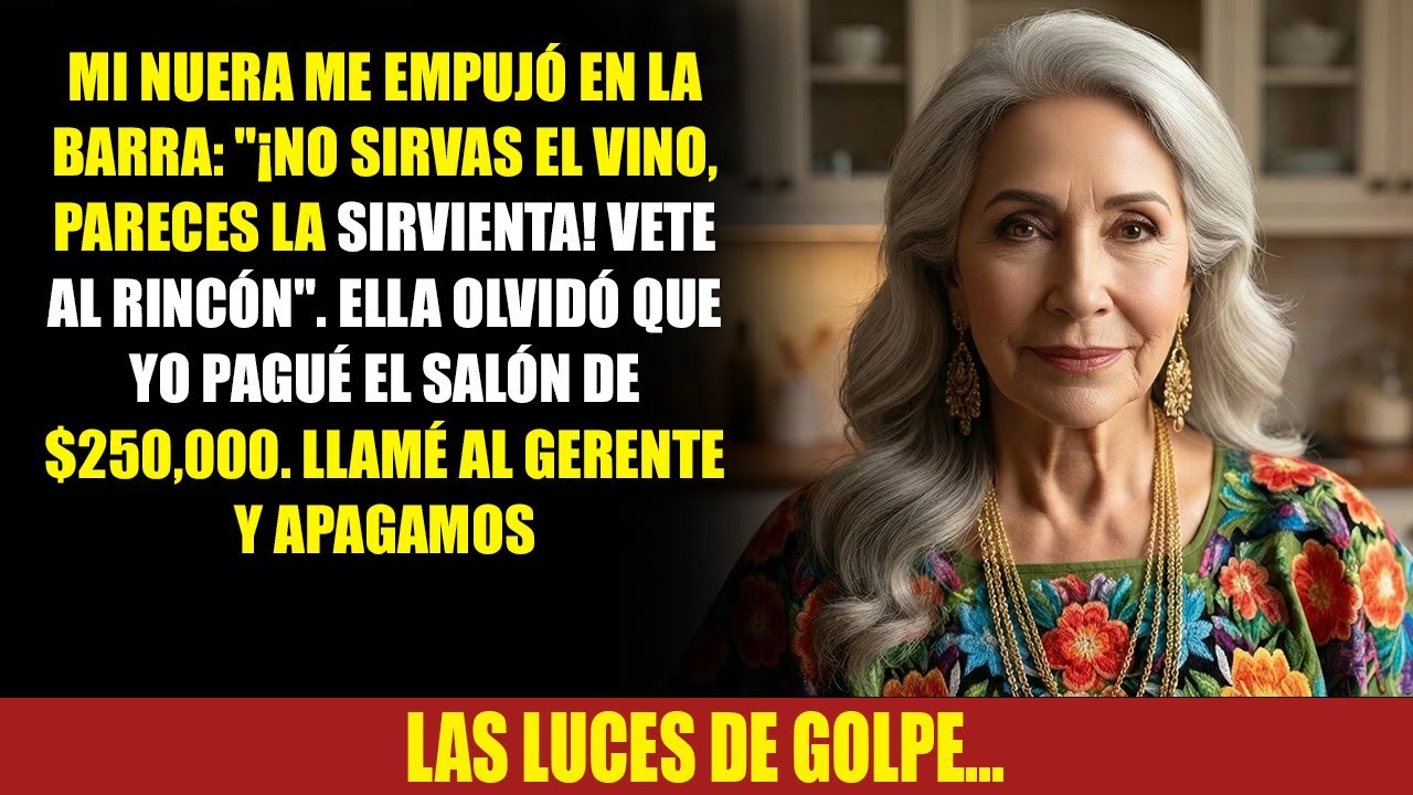 Mi nuera me arrebató la botella de las manos y exclamó: 'Tu ropa barata insulta a mi familia'...Pero