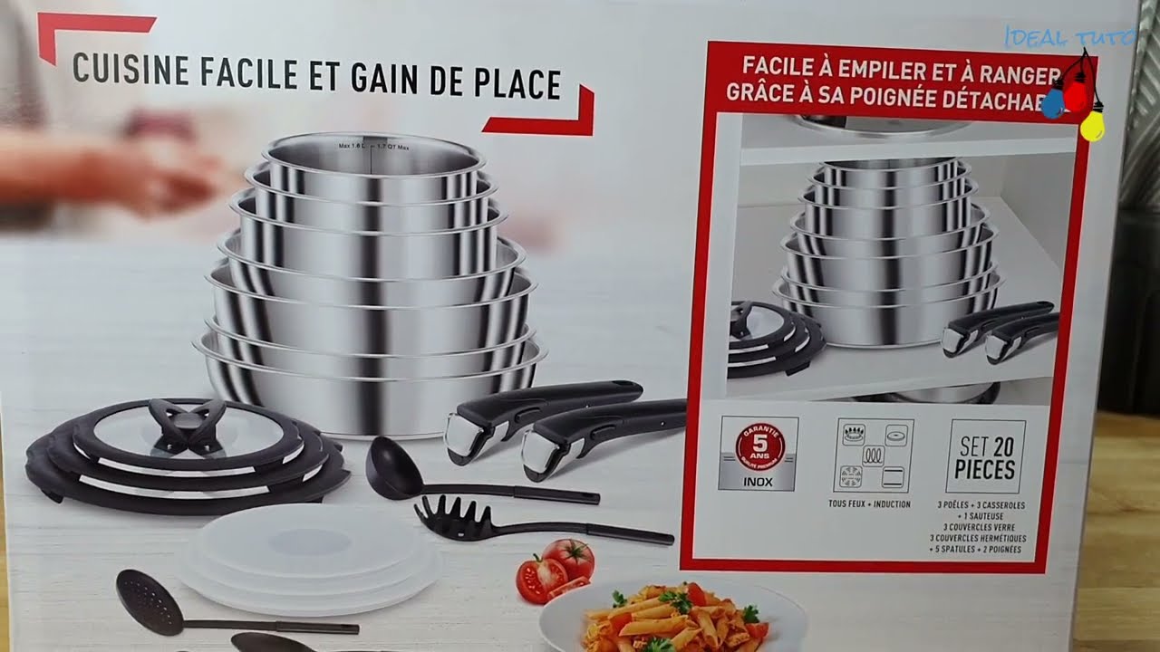 SET DE CUISINE SEB Poêle Casserole Sauteuse et Couvercles
