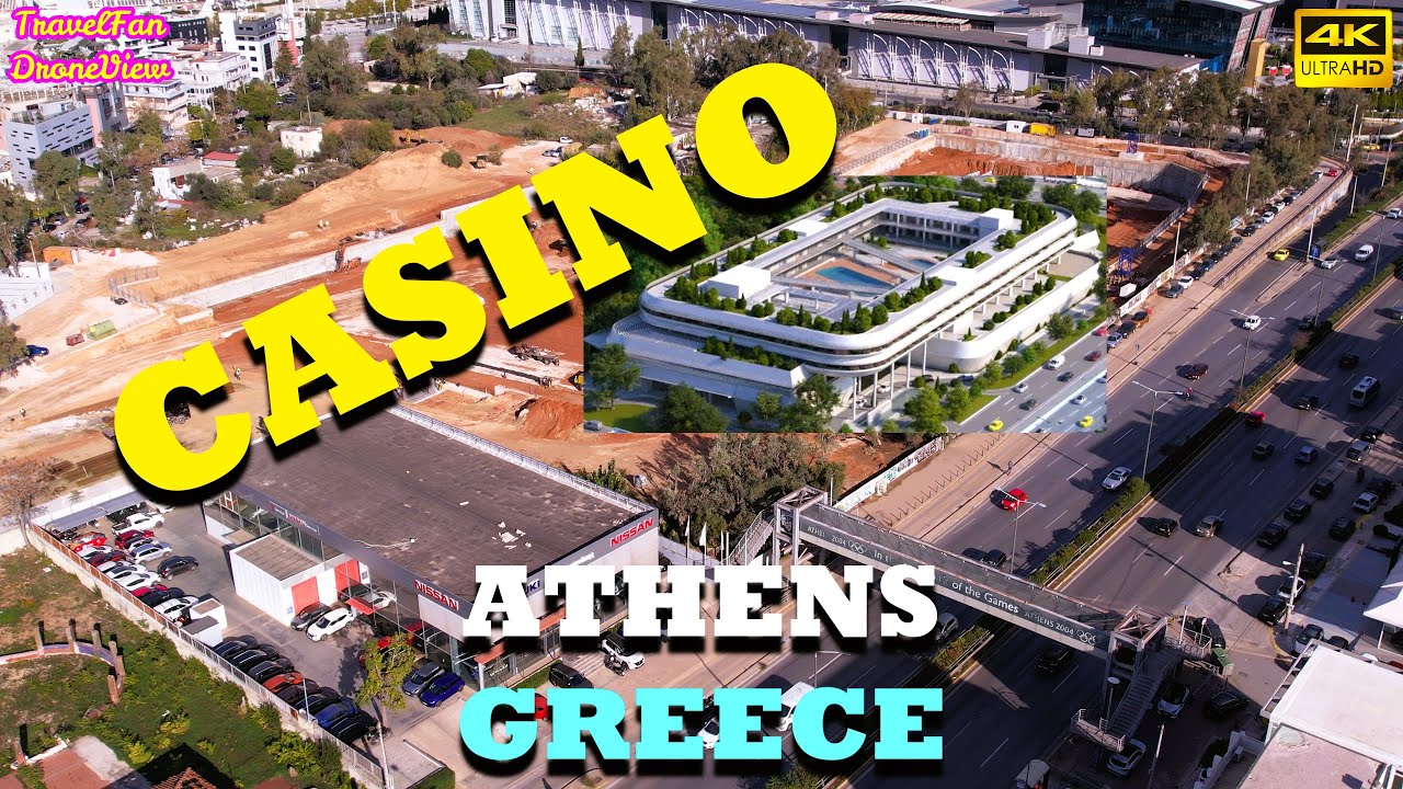 CASINO 🔵 ATHENS 🔵 🇬🇷 GREECE 🇬🇷 by drone【4K】Subtitles in multiple languages by #TravelFanDroneView