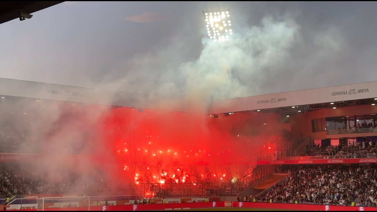 Wiener Derby: Austria Wien – Rapid Wien 1/10/23. Fans, Pyro, Police and Passion at the Vienna Derby