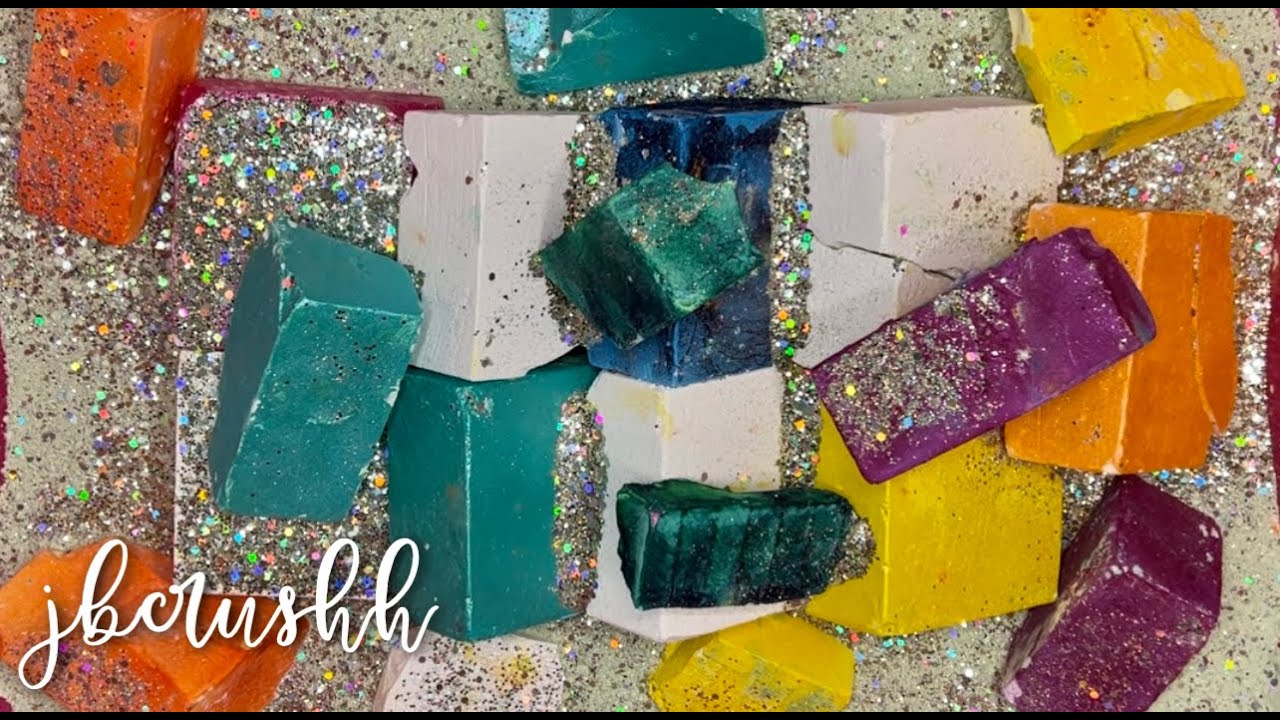 Soft Dyed & Fresh Gym Chalk Blocks || ASMR || Oddly Satisfying || Please Subscribe!