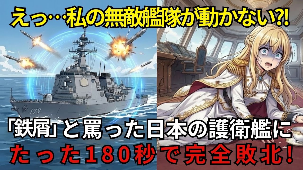 【180秒でわからせる】「鉄屑」と笑った日本の護衛艦が実は最強！？ 無敵艦隊が手も足も出ずに完全敗北した結果ｗｗ【海外の反応】