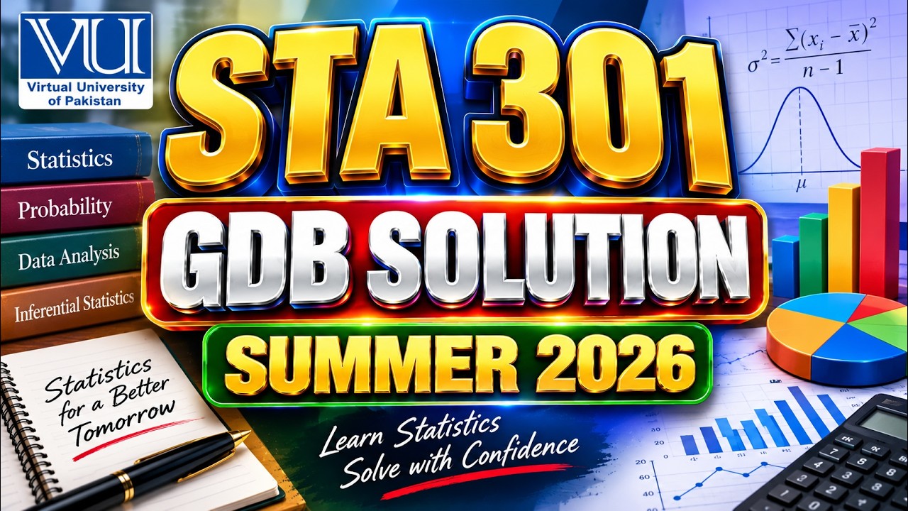 STA301 GDB Solution Summer 2026
