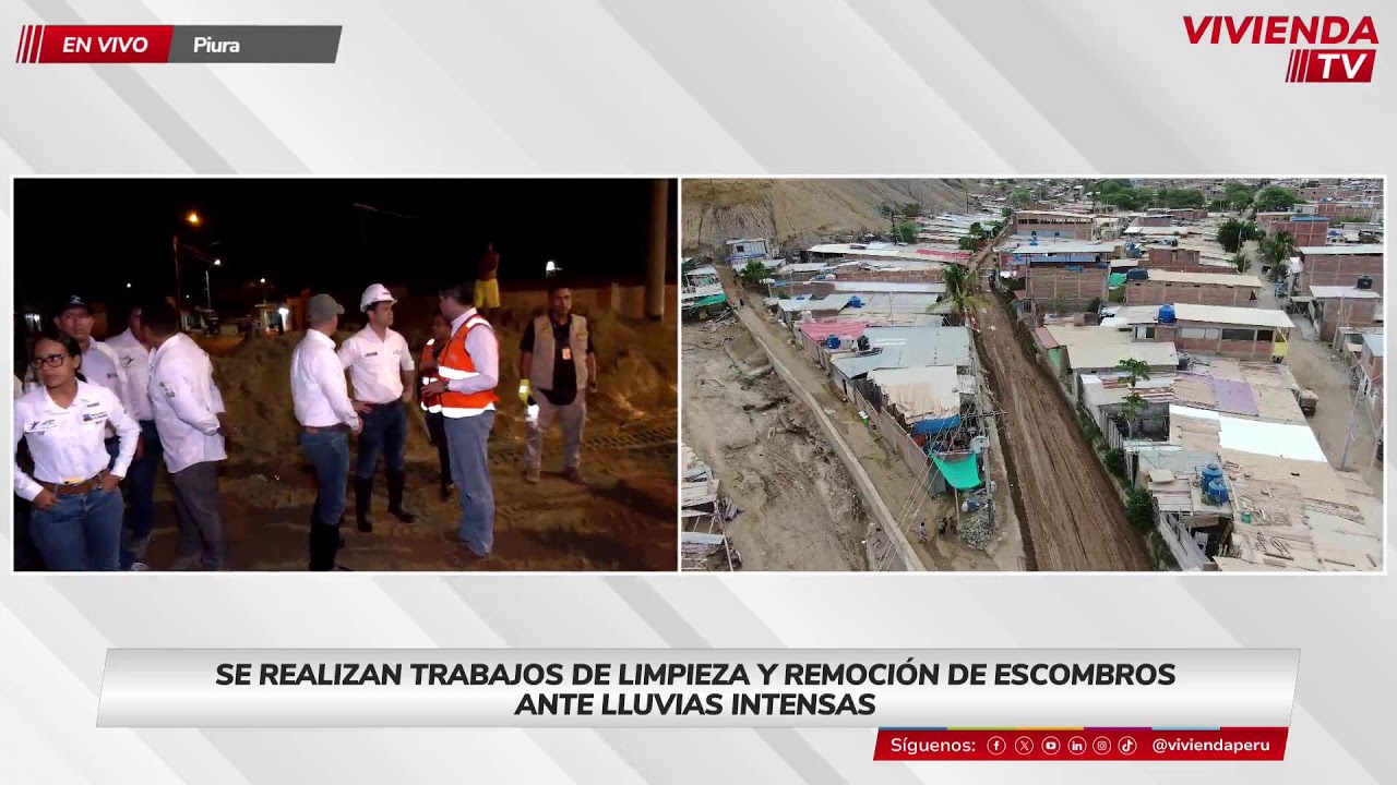 MINISTRO DE VIVIENDA SUPERVISA TRABAJOS CON MAQUINARIA PESADA EN LOS ÓRGANOS
