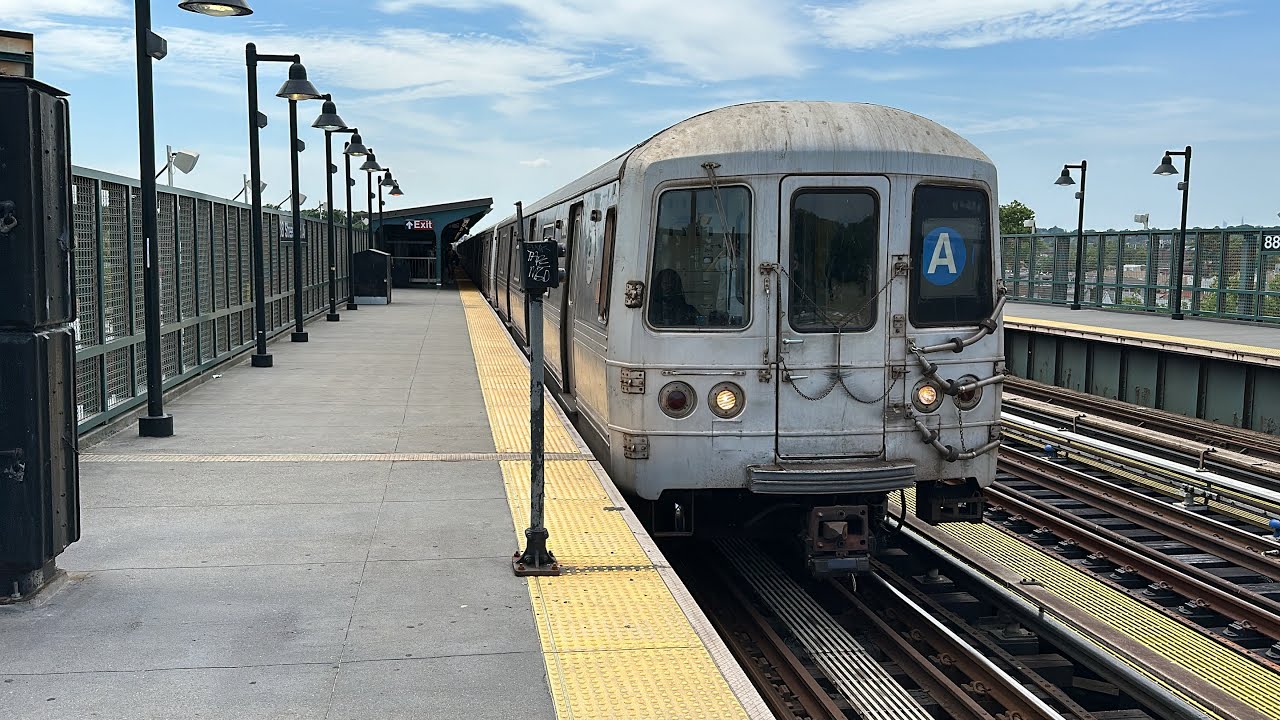 IND Fulton Street Line: (A) & NIS Train Action @ 88th Street-Boyd Avenue (R46, R179, R211A, R211T)