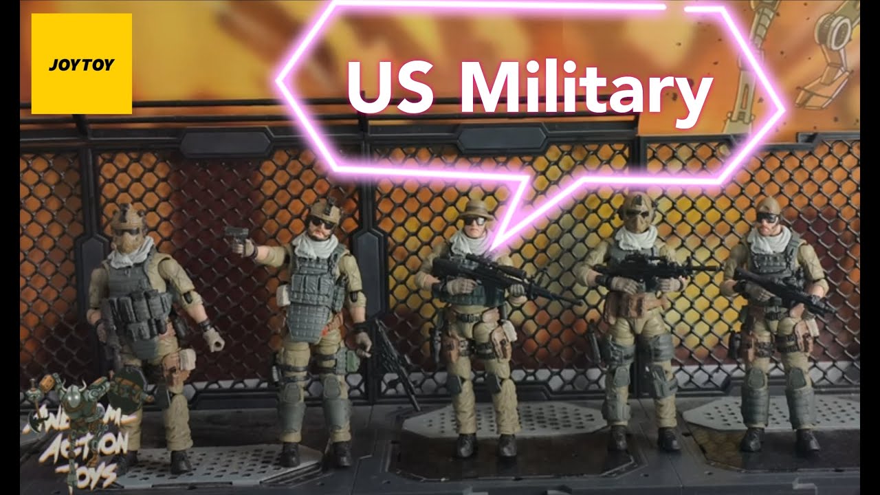 US army Delta Assault squad 1:18 scale military action figures by JoyToy. Nice additions.