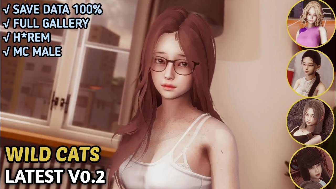 REVIEW WILD CATS LATEST [v0.2] + SAVE DATA 100%!!
