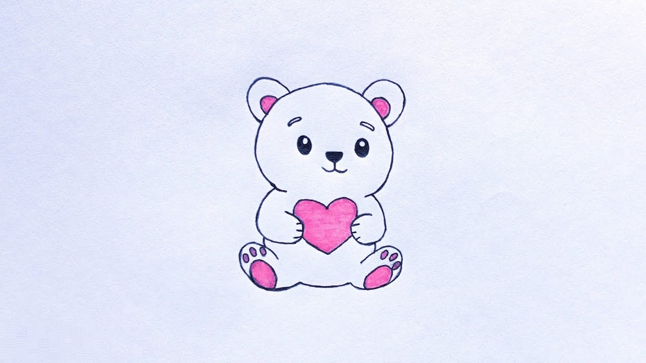 How To Draw A Cute Teddy Bear | Easy Teddy Bear Drawing Tutorial