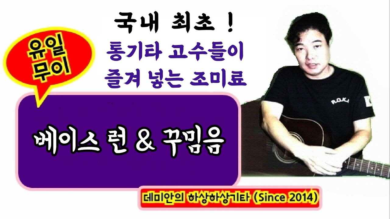(누구도 알려주지않는) 베이스런 & 꾸밈음 / 데미안의 하상하상기타