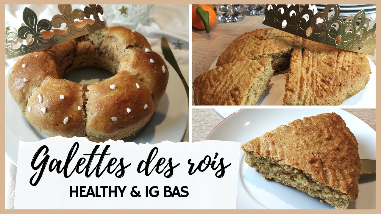 👑 GALETTE DES ROIS IG BAS et HEALTHY : 2 recettes faciles (brioche des rois et galette aux amandes)