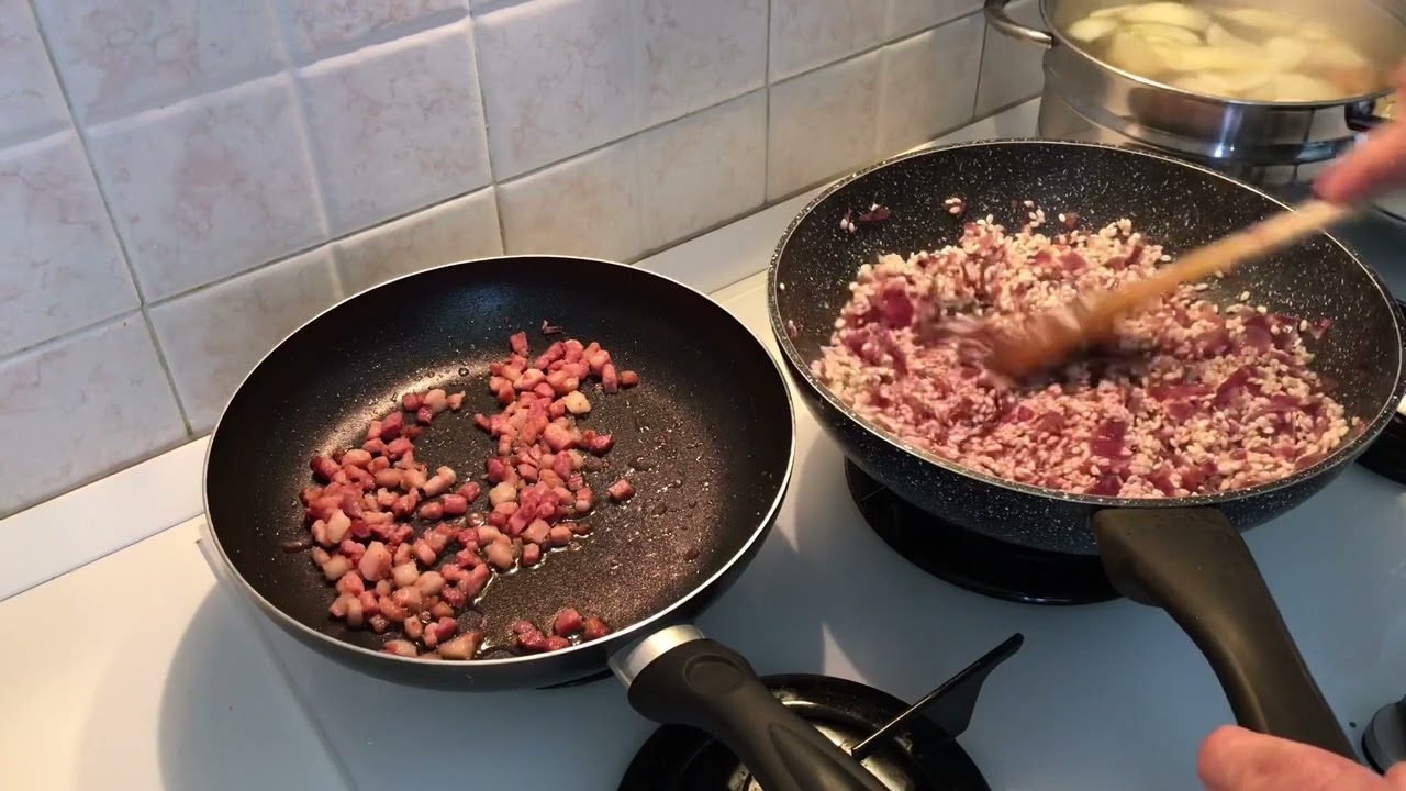 Risotto cipolla di Tropea e pancetta affumicata